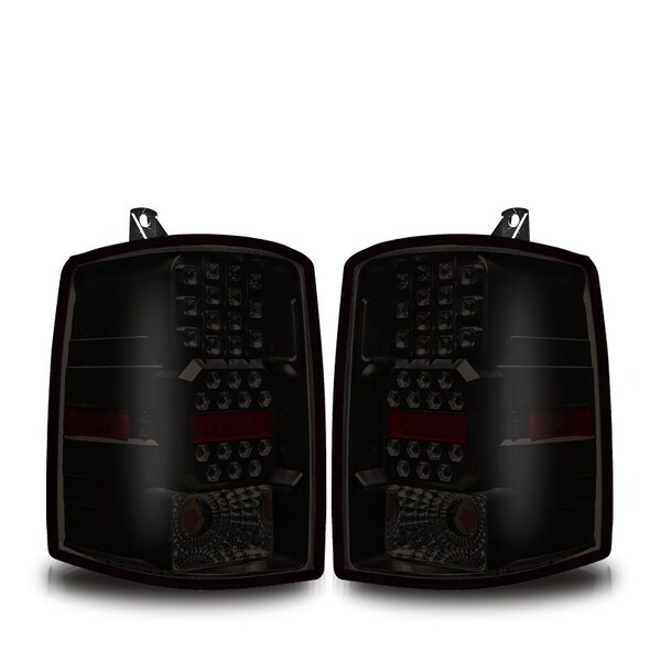 Winjet Led Tail Lights - Black / Smoke CTWJ-0038-BS - main